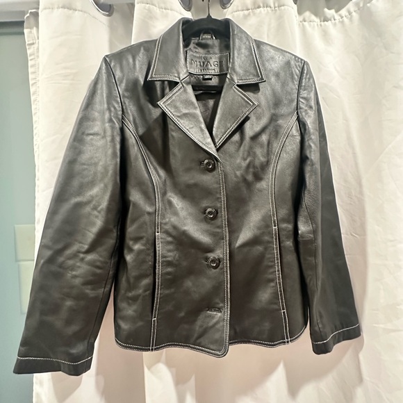 Nuage Jackets & Blazers - Nuage 100% leather. Black Leather Jacket